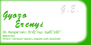 gyozo erenyi business card